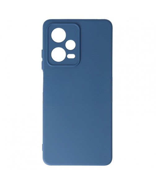 Husa Xiaomi Redmi Note 12 Pro 5G, Silicon Catifelat cu Interior Microfibra, Albastru